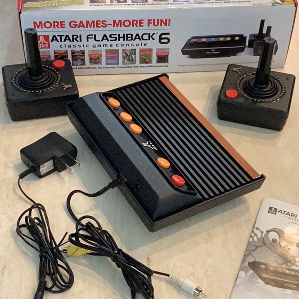 Atari Flashback 6 Classic Game Console With 100 Built In Games Complete In Box - Picture 8 of 16